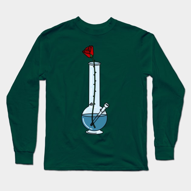 Rose Bong Long Sleeve T-Shirt by Ratatosk